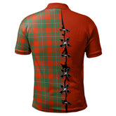 MacGregor Ancient Tartan Polo Shirt - Lion Rampant And Celtic Thistle Style